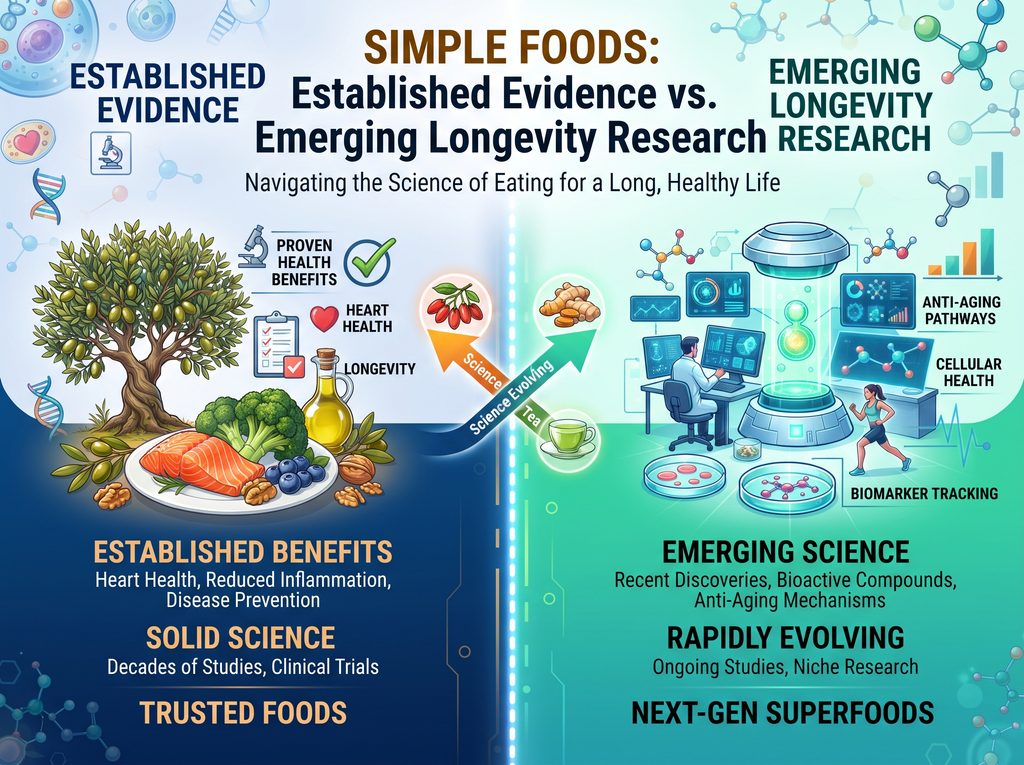 image of navigating the science behind healthy aging and food